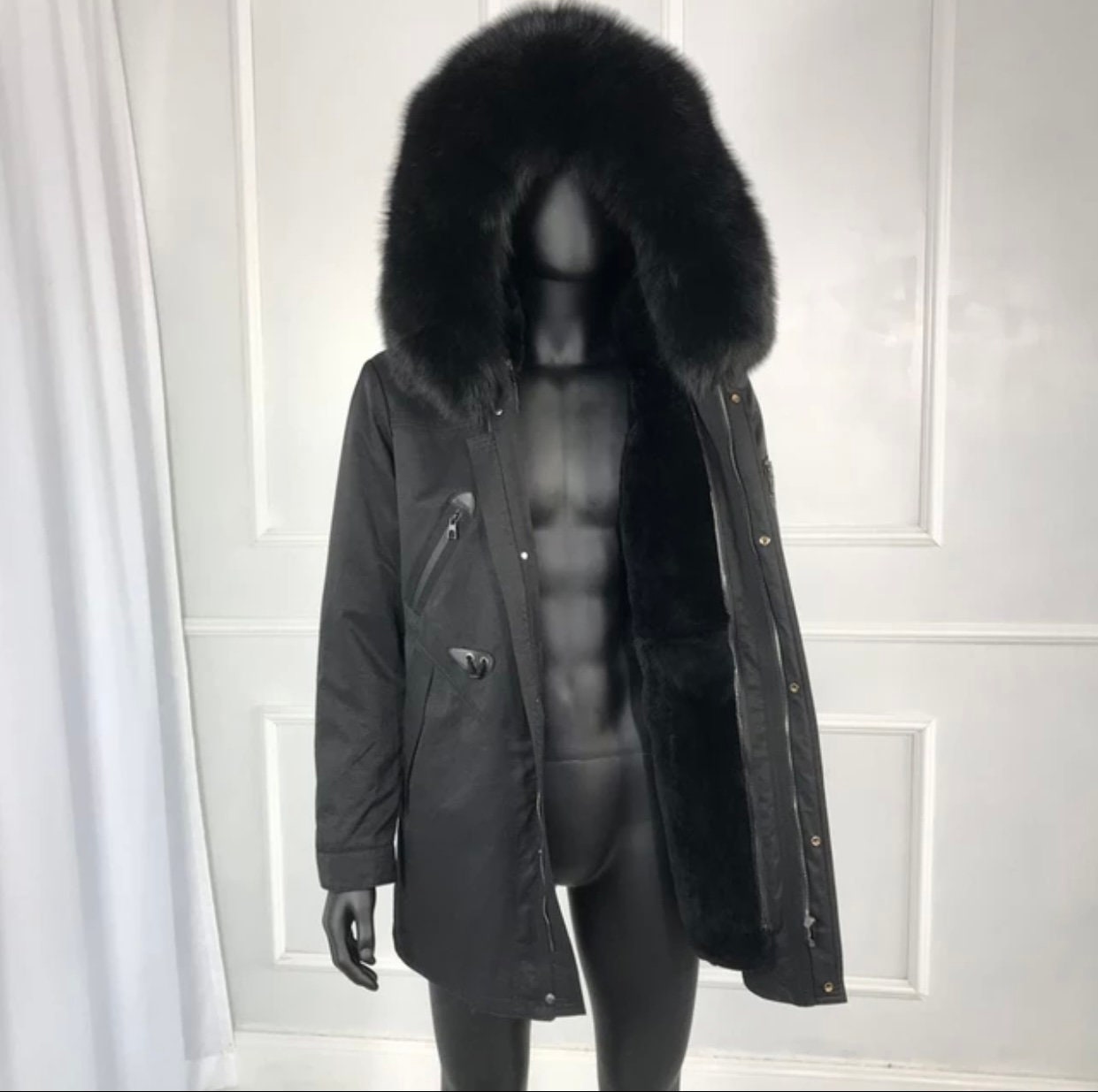 Fur Lined Parka Men - Etsy