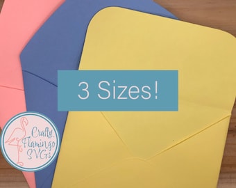 Kuvert SVG Bundle: A2, A1, A6 Vorlagen (Digitaler Download)