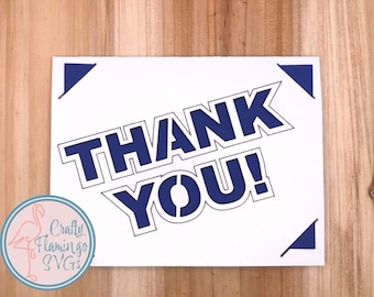 Easy Thank You Card, Versatile Thank You Card, Thank You Card with Envelope, Thank You Insert Cards, Thank You Card Cricut, Easy Cricut Card