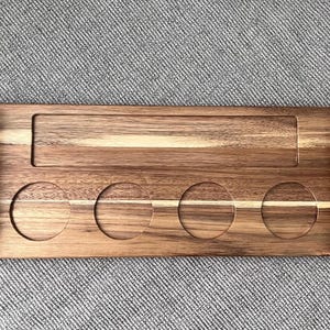 Charcuterie board, flight tray, wine and cheese board