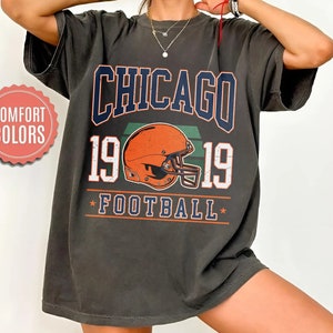 Chicago Football Vintage Style Comfort Colors T-Shirt, Retro Chicago Football T-Shirt, Chicago Fan Gift, Sunday Football