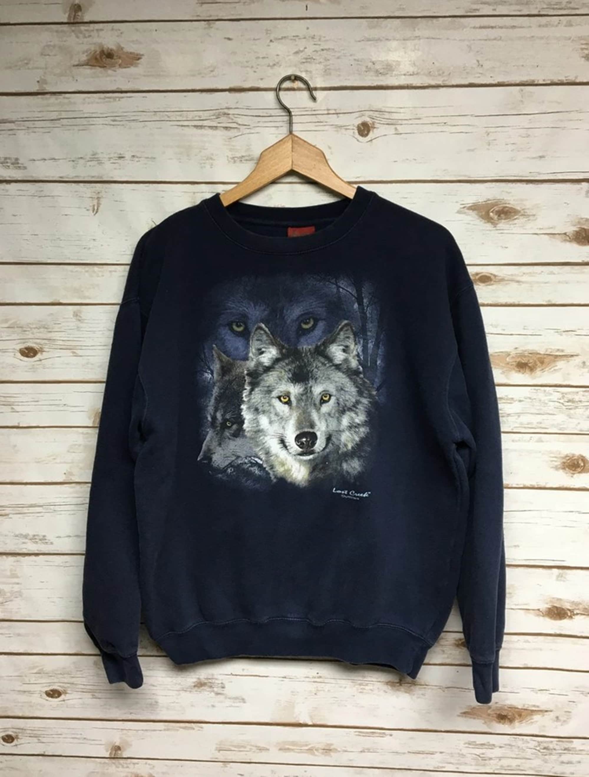 Vintage wolf sweatshirt sale