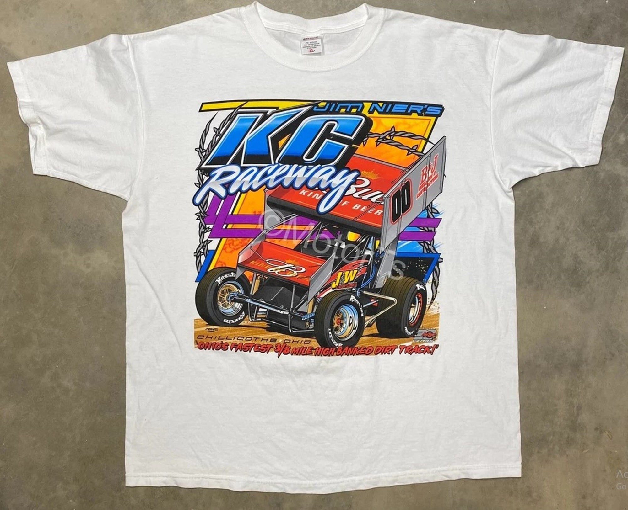 【CRITIC】PIGMENT RACING CRITIC CAR T-SHIRTS Vintage 2005 K-C Raceway / Atomic Speedway Event T Shirt
