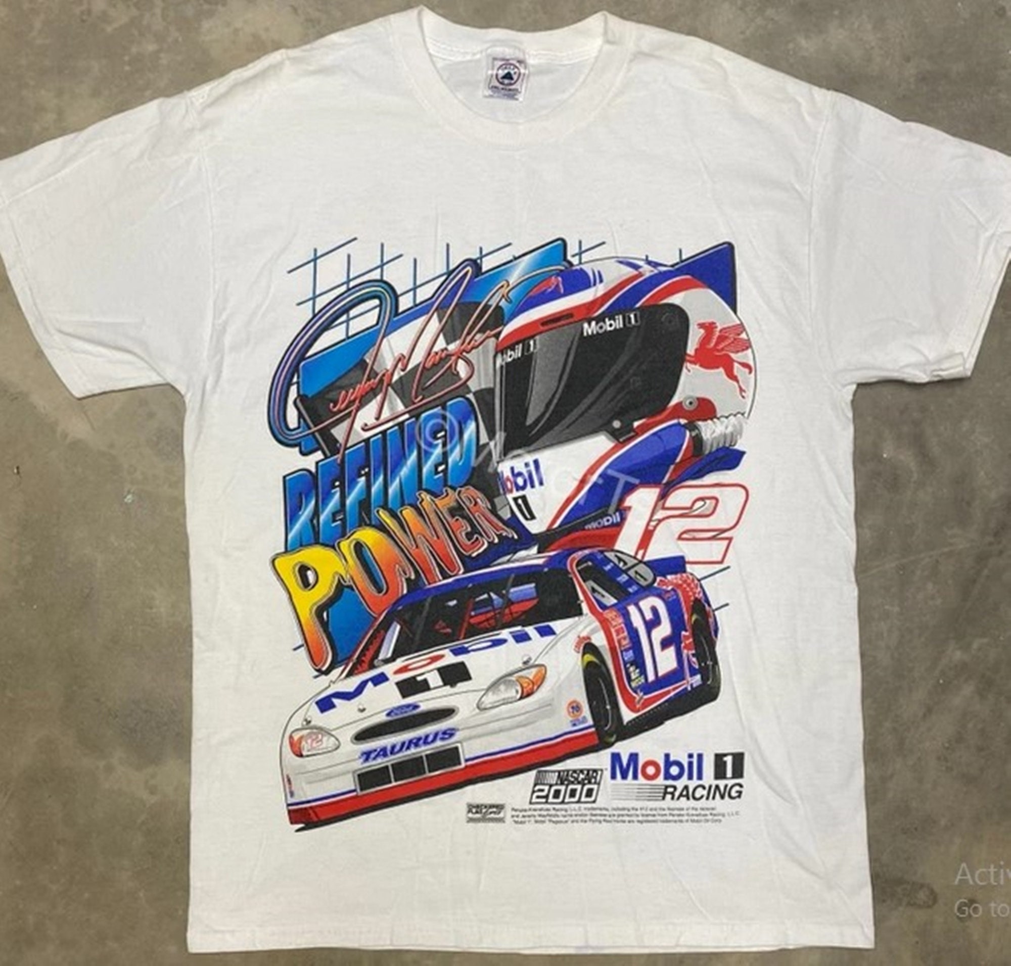 Vintage Nascar 2000 Jeremy Mayfield T-shirt, Jeremy Mayfield Shirt 