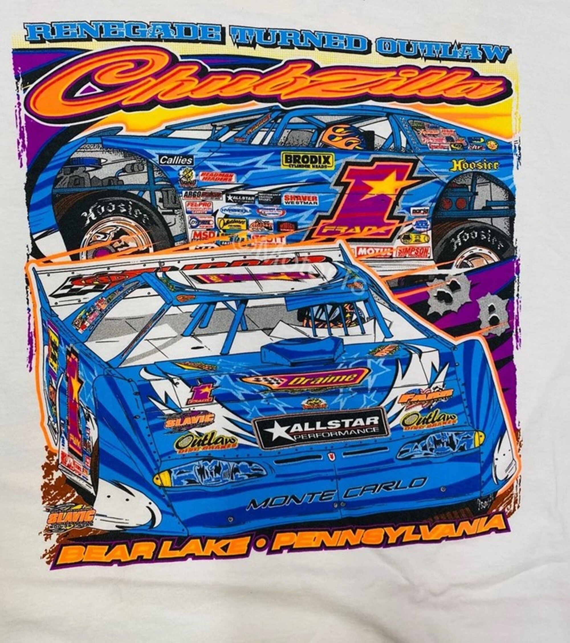 Vintage 2004 Chub Frank “chubzilla” Dirt Late Model T-shirt