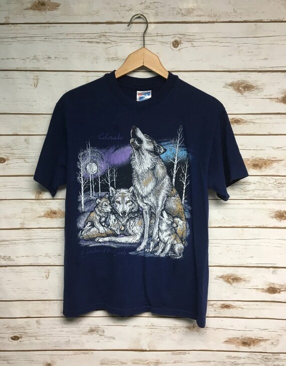 Wolf T-Shirt Wild Animal Wolves Tshirt Wildlife Vintage Gift Wolf T-Shirt Wild Animal Wolves Tshirt Wildlife Vintage Gift