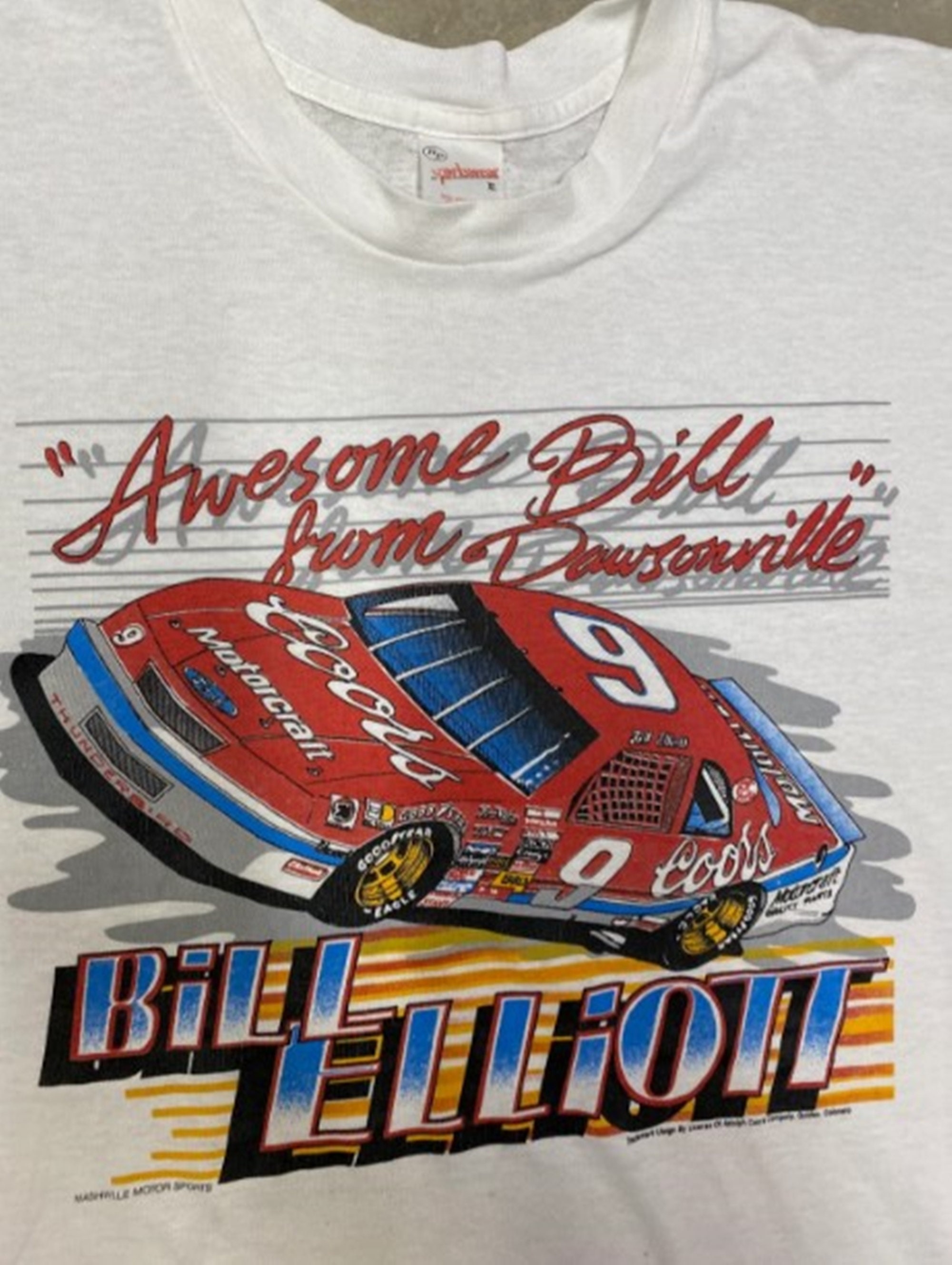 T-shirt Vintage Bill Elliott Nascar 1997 - Taille S à 5XL - Neuf Avec étiquettes - Personnalisable