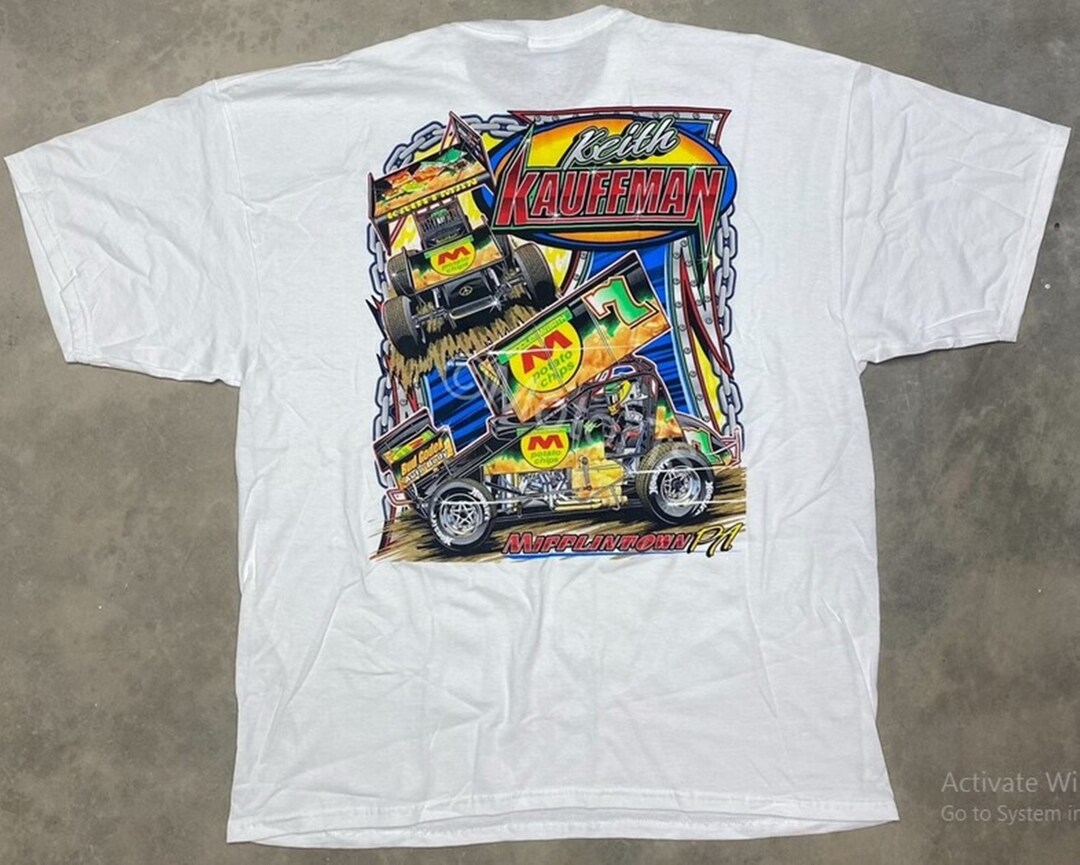Vintage 2008 Keith Kauffman Sprint Car T-shirt, Sprint Car