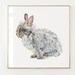 Lionhead Bunny Rabbit Art Print: Watercolor Giclée, Nursery Decor - Etsy