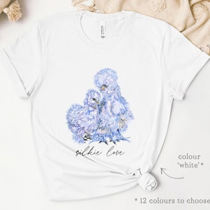 T-shirt Silkie Love Chicken - bedrukt met een aquarel lila kip en kuiken - het perfecte cadeau voor kippenmoeders en pluizige kippenliefhebbers!