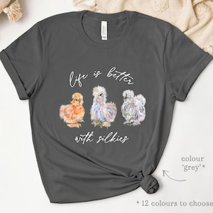 I Love My Silkies T-Shirt Silkie Chicken Tee I Love My Silkies T-Shirt Silkie Chicken Tee