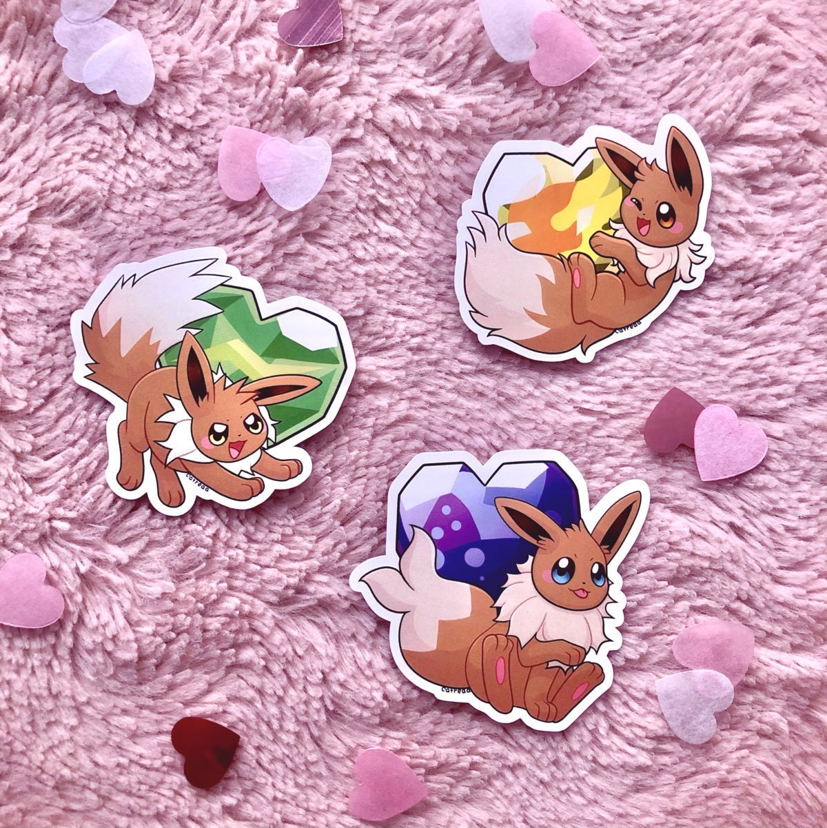 Eevee Evolution Pastel Stickers Eevee Evolutions 