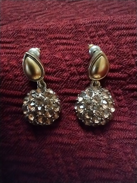 Vintage mid century earrings Gem