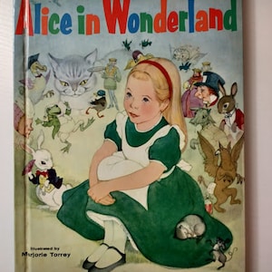 1955 Alice In Wonderland Beautiful Children&#39;s Book