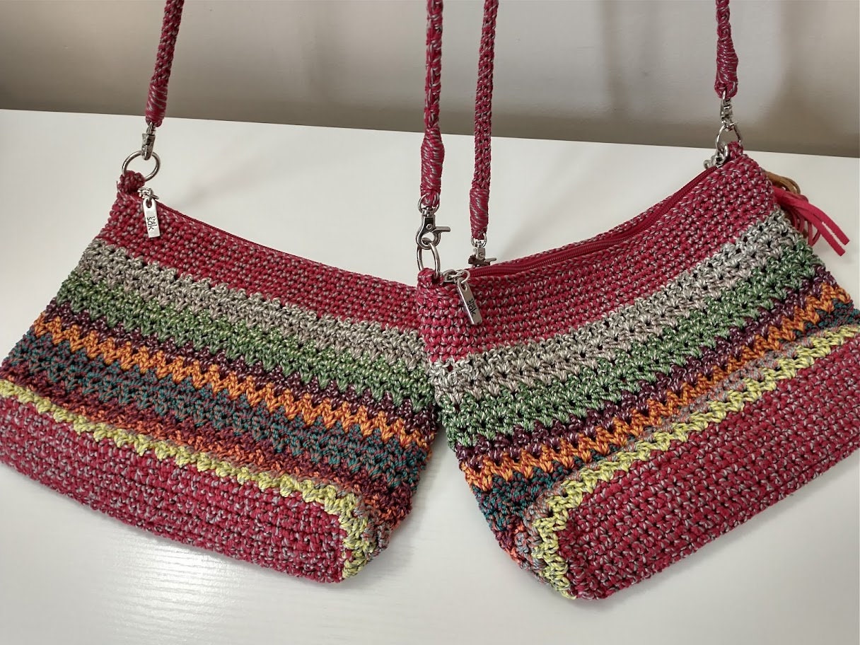 The Sak Sayulita Backpack Hand Crochet - Eden Stripe
