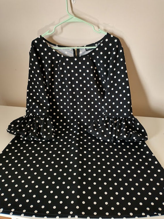 Retro Polka Dot Mini Mod Dress