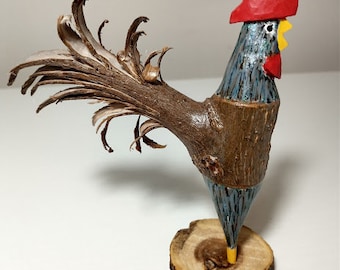 Lucky Handcarved Chicken Roger...