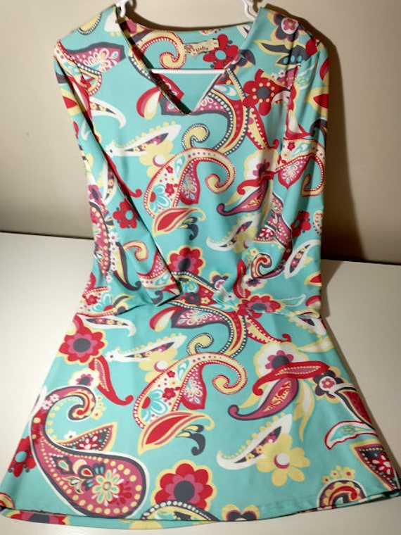 Retro Paisley Mod Dress