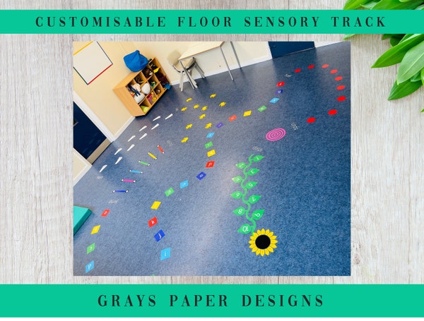 Typewriter, Sensory Path, Sensory, Wall Decals, Educational Decal ...
