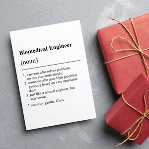 Biomedical Engineering Graduation Card - Etsy