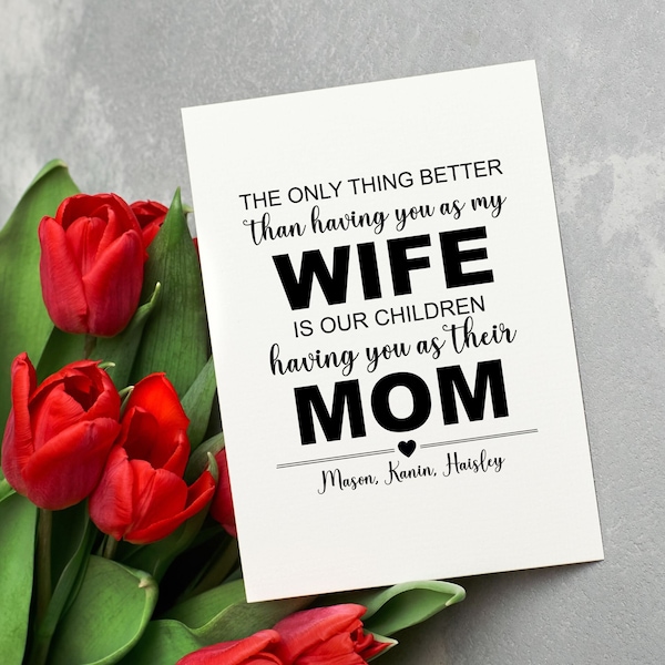 Mothers Day for Wife Etsy