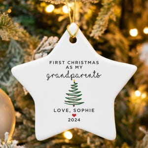 Grandparent Gifts From Baby, 1st Christmas As My Grandparents, Christmas Ornament From Baby, Grandparents 1st Christmas Gift From Newborn