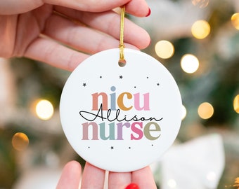 Personalized Neonatal Nurse Ornament, Nicu Nurse Gift, Nicu Christmas Ornament, Neonatal Nurse Appreciation Gifts, Nurse Week Gift