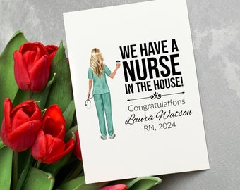 Personalized Nurse Graduation Gift, Nursing School Graduation Card, RN Graduation Card, Nurse Graduation Gift For Her, Nurse Week 2024