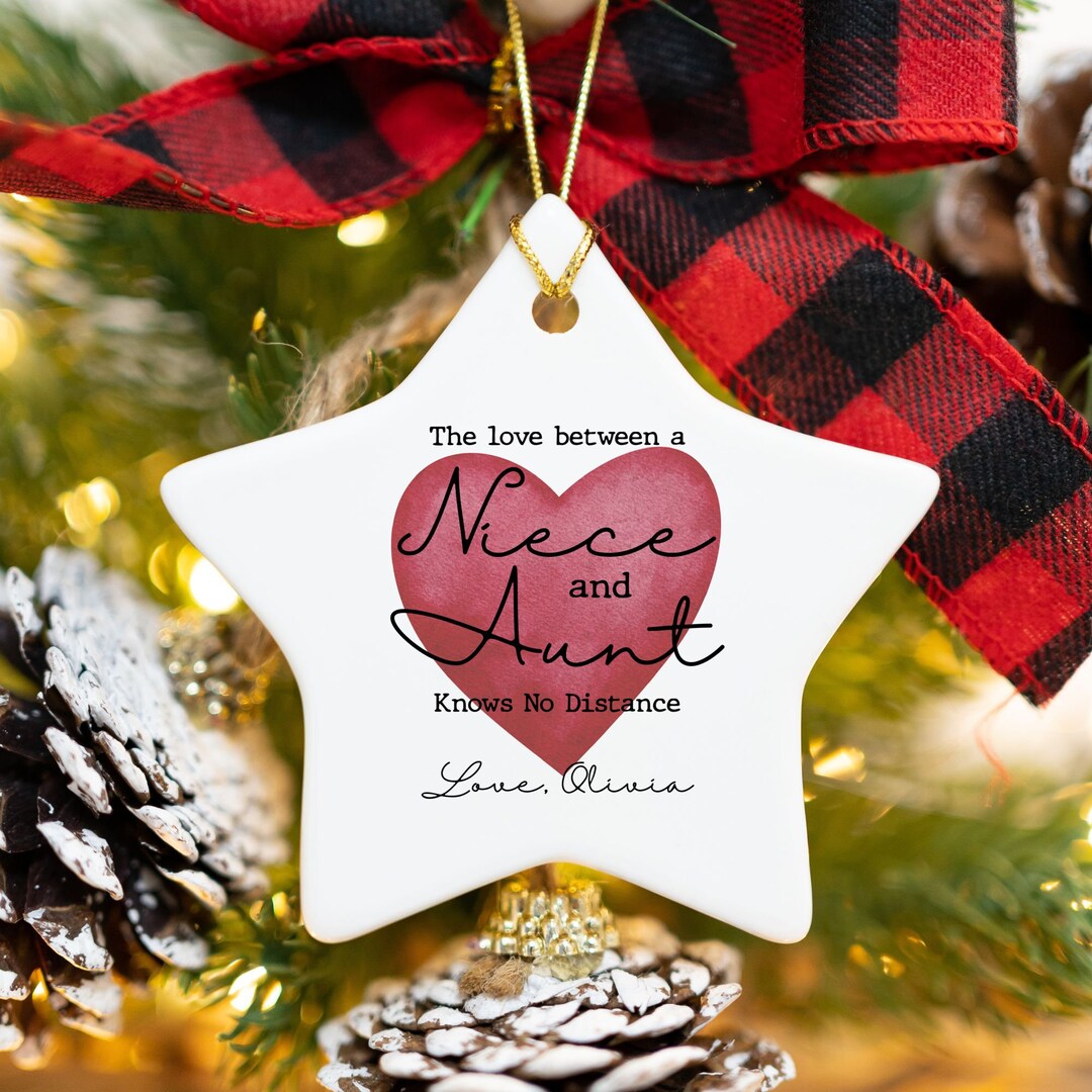Personalized Gift for Aunt, Custom Aunt Ornament, Christmas Gift From ...