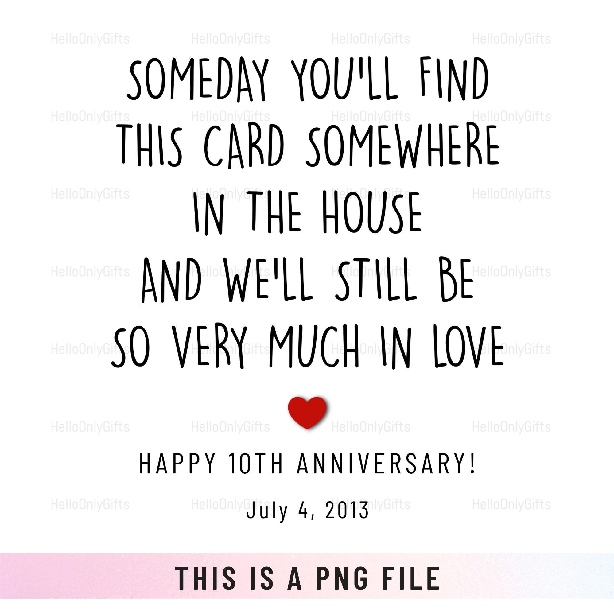 Funny Wedding Anniversary Printable Card PNG Print at Home - Etsy