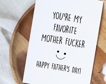Stepdad Father's Day Card Funny, Fathers Day Gift From Stepdaughter, Bonus Dad Card, Sarcastic Stepdad Card, Hilarious Stepdad Gifts