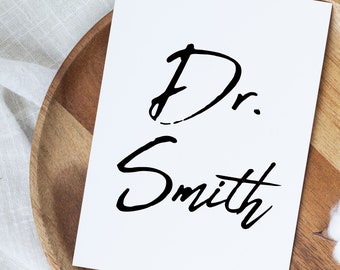 Personalized Doctor Graduation Card, MD Card, New Doctor Gift, Medical Student Card, Medical School Graduation Card, Doctor Card