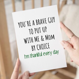 Funny Stepdad Father's Day Card, Father's Day Gift From Step Daughter, Bonus Dad Birthday Card, Stepdad Card, Bonus Dad Christmas Gift image 2