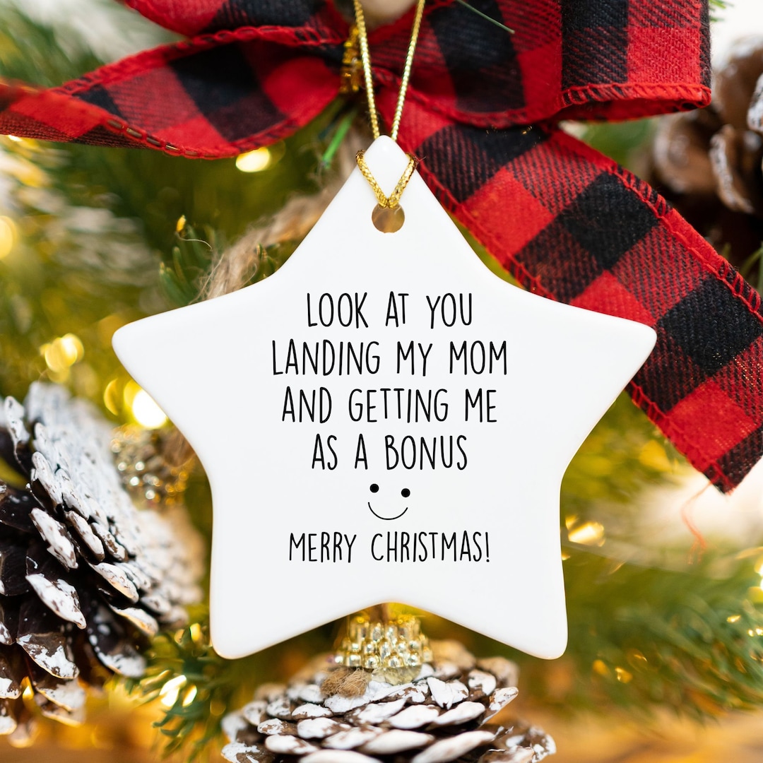 Merry Christmas Gift for Bonus Dad, Funny Stepdad Gift From