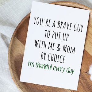 Funny Stepdad Father's Day Card, Father's Day Gift From Step Daughter, Bonus Dad Birthday Card, Stepdad Card, Bonus Dad Christmas Gift image 5