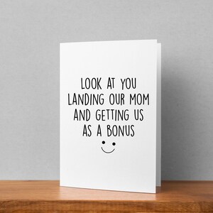 Funny Bonus Dad Card, Bonus Dad Birthday Gift From Step Kids, Stepdad Birthday Card, Step Dad Birthday Gift, Funny Stepfather Card image 6