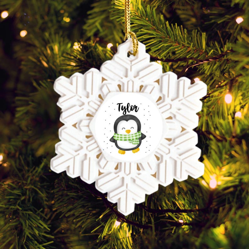 Personalized Christmas Gift for Toddler Son, Children Holiday Ornaments