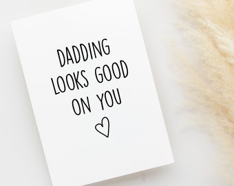 Husband Father's Day Card, New Daddy Card, From Wife Father's Day Gift, Boyfriend Card, For Him Gift From Wife, Daddy Card From Wife