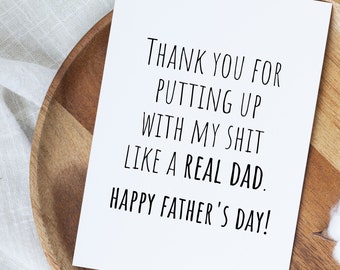 Funny Stepdad Happy Father's Day Card, Father's Day Gift From Step Son, Bonus Dad Gift, Bonus Dad Father's Day Card, Stepdad Card