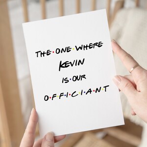 Funny Officiant Proposal Card, Wedding Officiant Proposal Gifts Ideas, Will You Be Our Officiant Card From Bride And Groom, Wedding Minister