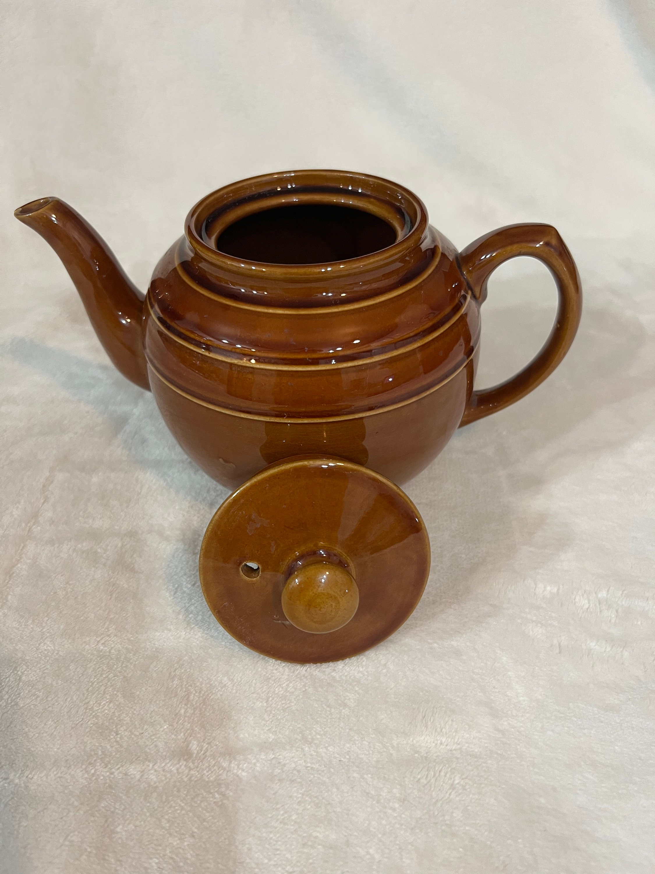 Sadler Brown Betty Teapot Etsy