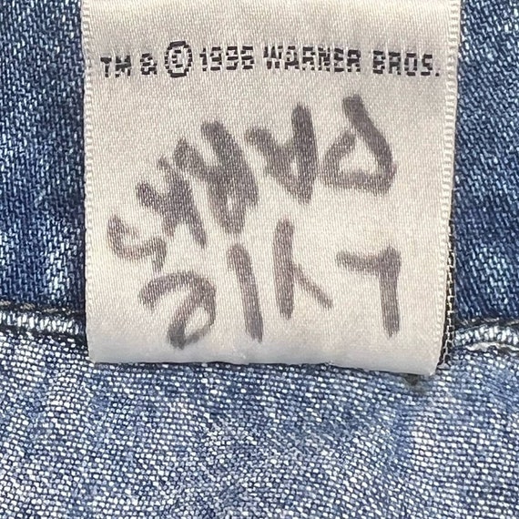 Warner Bros Studio Kids Jean Jacket Sz S Looney Tunes Embroidered