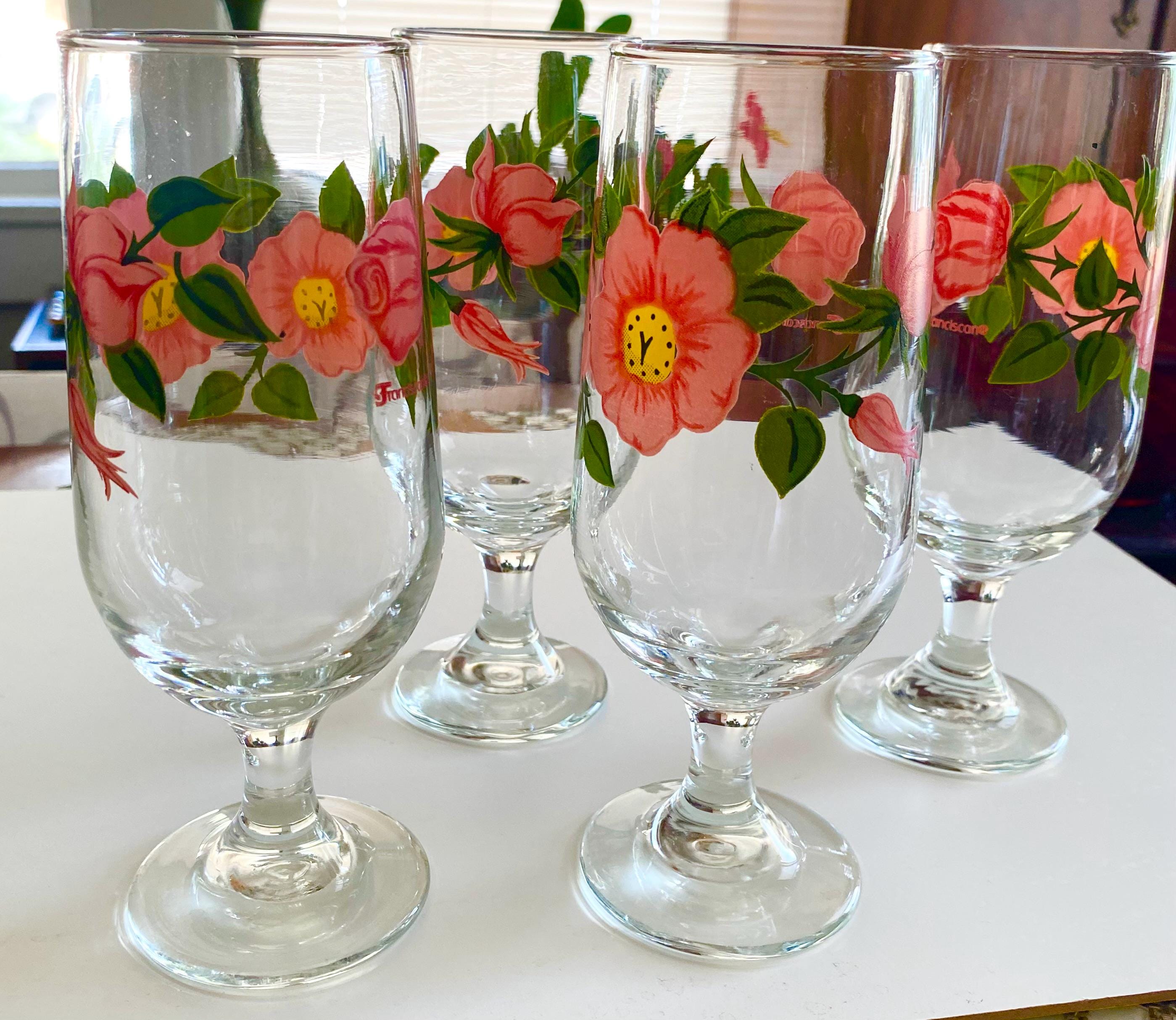 Franciscan Desert Rose Glasses Set of