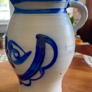 1970s Salt Glazed Stoneware Pitcher