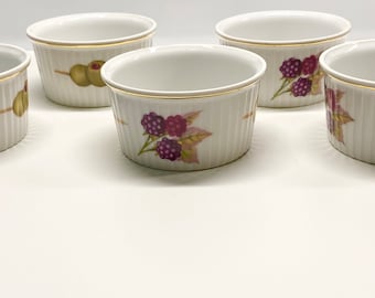 Royal Worcester Evesham Ramekins (baking dishes) - lot of 5
