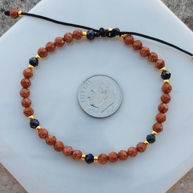 Gold Sandstone Bracelet, Healing Crystal Jewelry, Boho Chic Bracelet, Yoga Jewelry, Adjustable