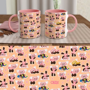 Stufful Mug w/Pink Handle & Inside