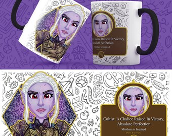 Minthara Mug w/Black Handle/Inside (Baldur&#39;s Gate 3)