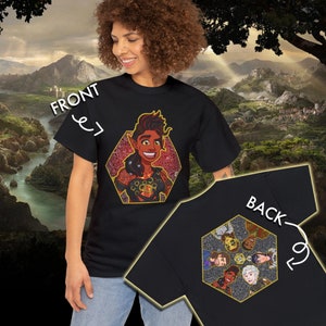 Karlach from Baldurs Gate 3 T-shirt, Front AND Back Prints