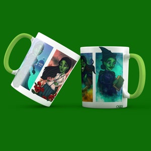 WICKED: ELPHABA Mug w/ Green inside & handle